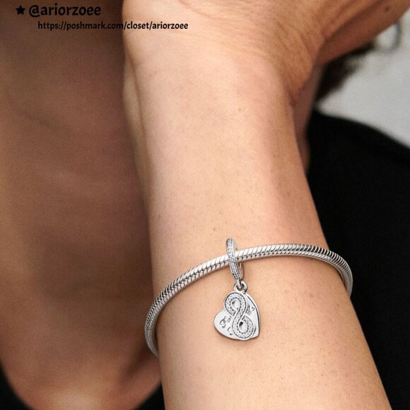 Pandora Forever Friends Dangle Charm with Clear CZ - Picture 2 of 2